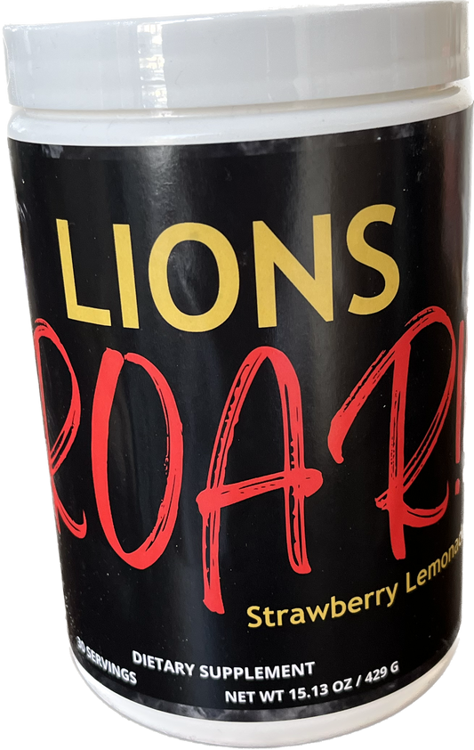 Lions ROAR Pre-Workout, Strawberry Lemonade